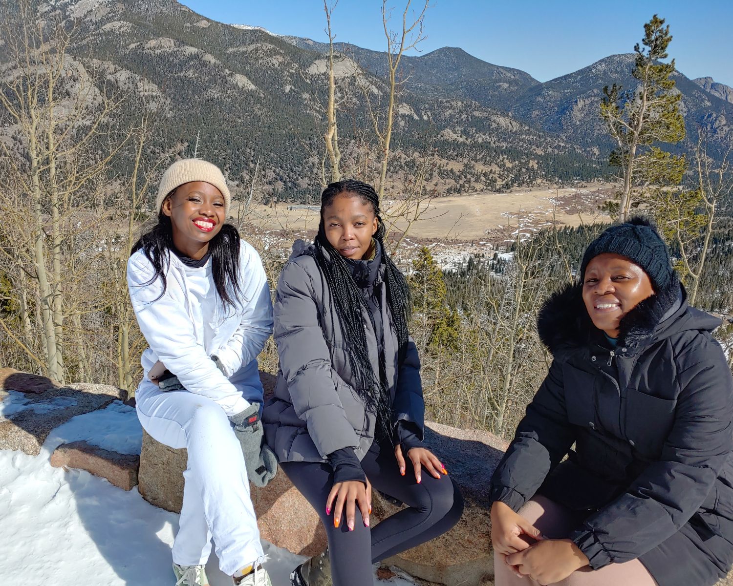 photo of students from Botswana visiting Colorado