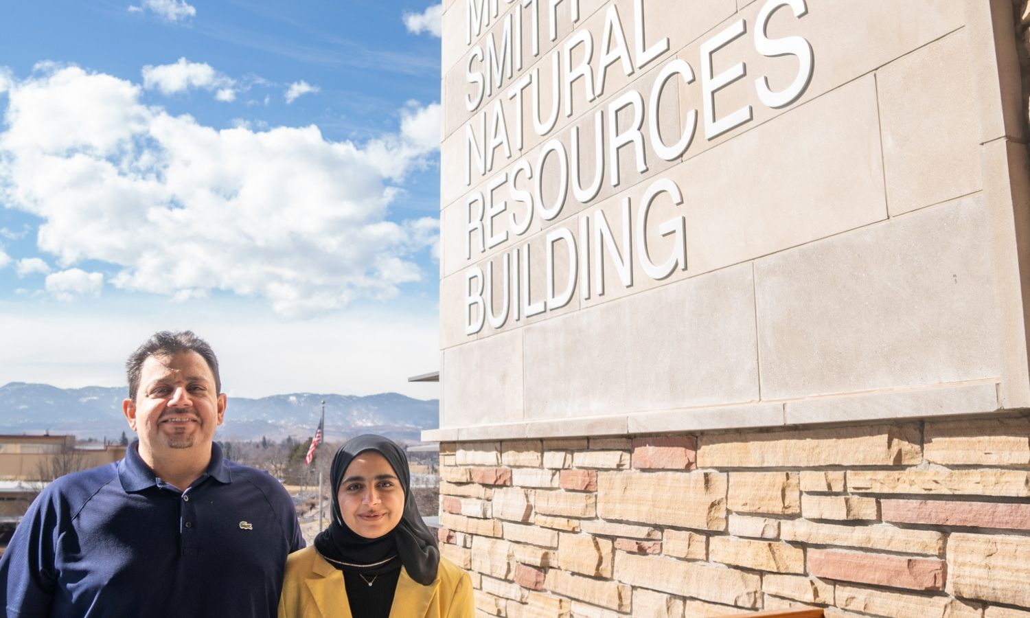 photo of Ibrahim Algubaisi and his daughter Osaymah