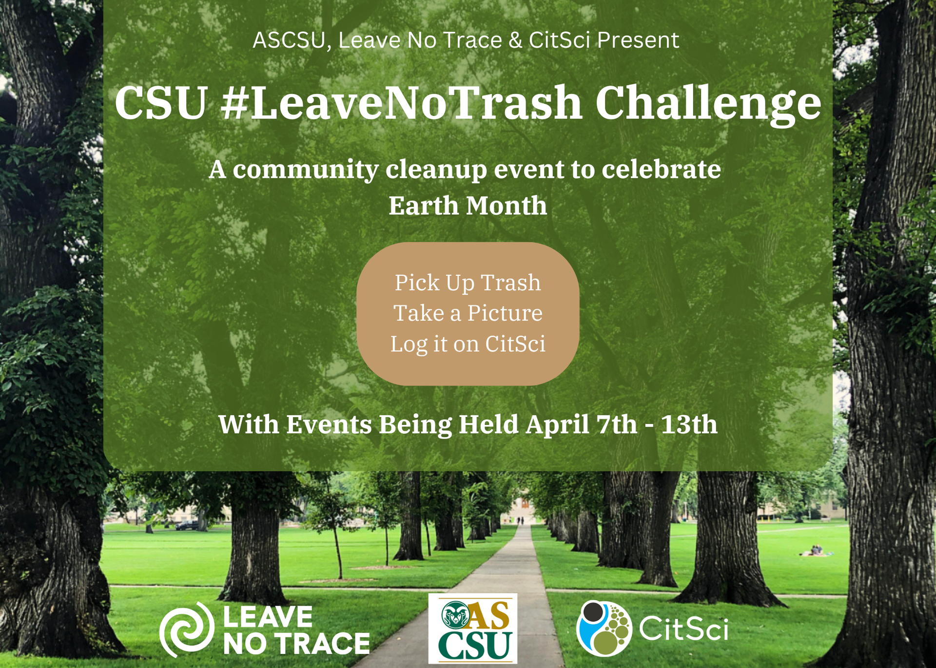 #LeaveNoTrash graphic 