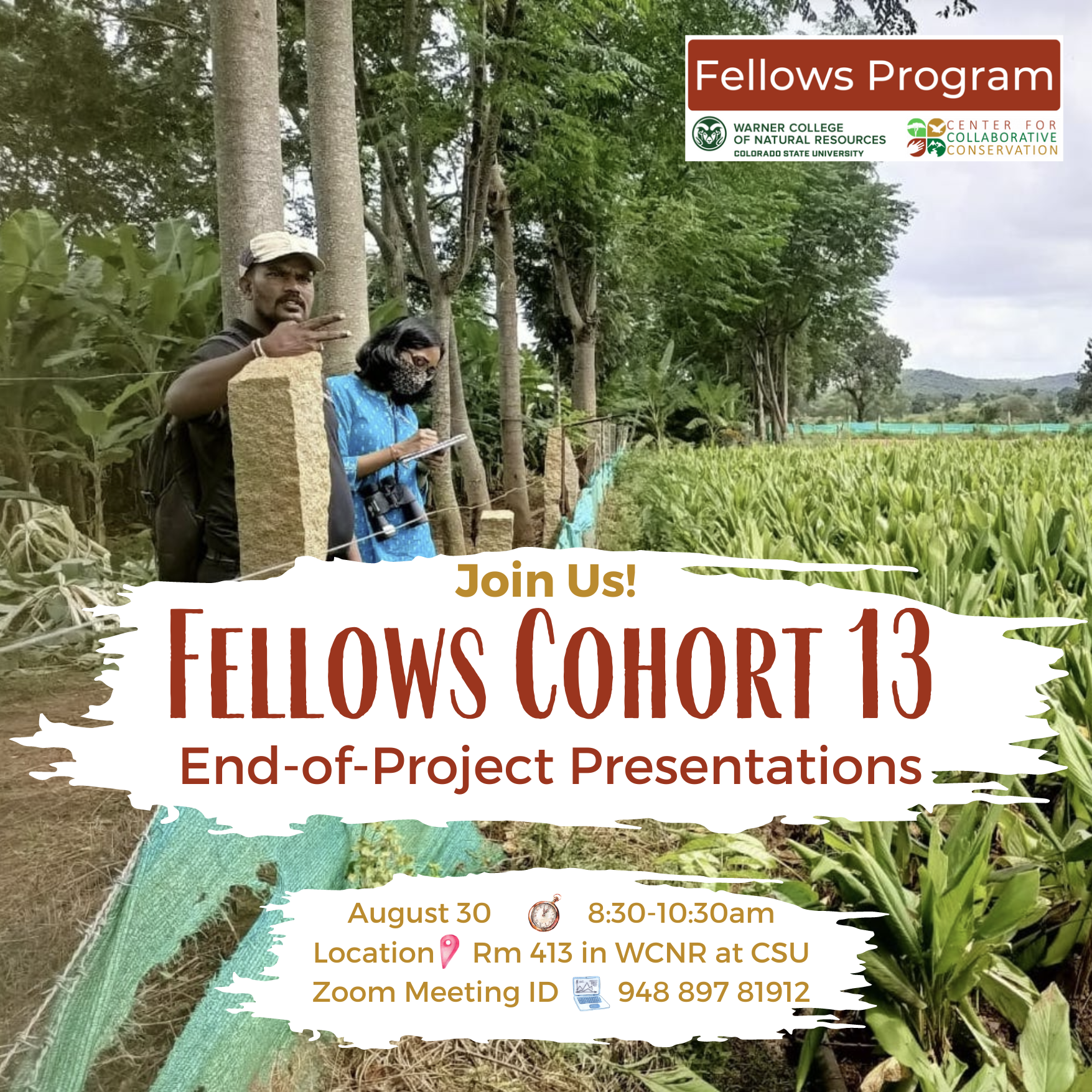 graphic of Fellows Cohort 13 presentations