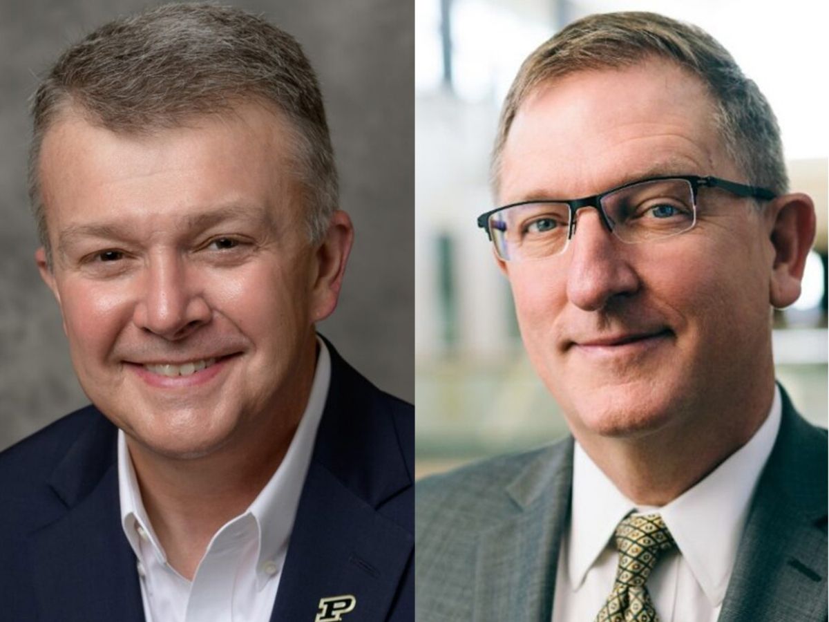 Photos of Jay Akridge and David Hummels