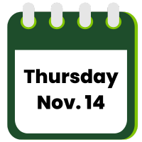 calendar icon with date: Thursday, November 14