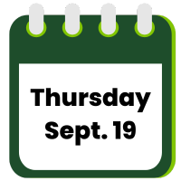 calendar icon with date: Thursday, September 19