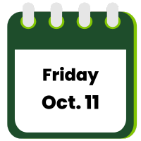 calendar icon with date: Friday, October 11