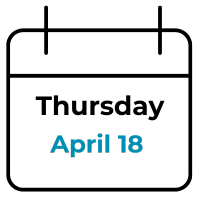 Calendar with Thursday, April 18