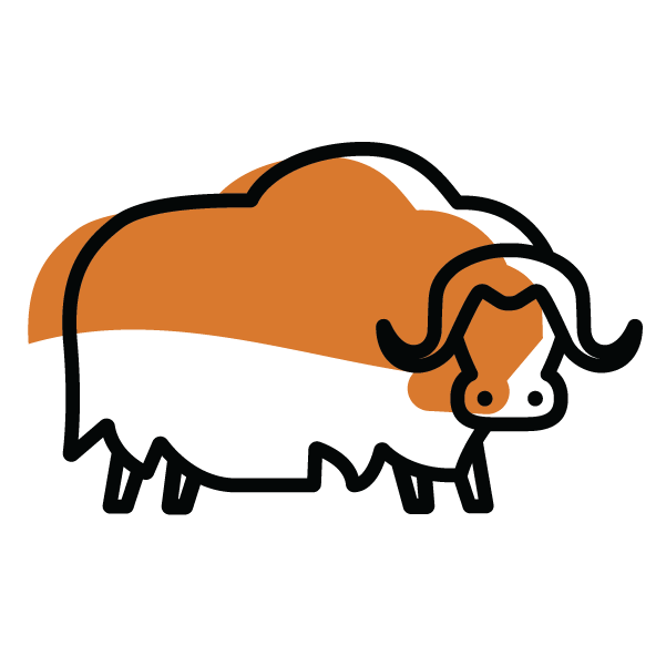 Icon of a musk ox