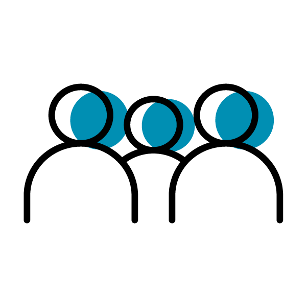 icon of three people