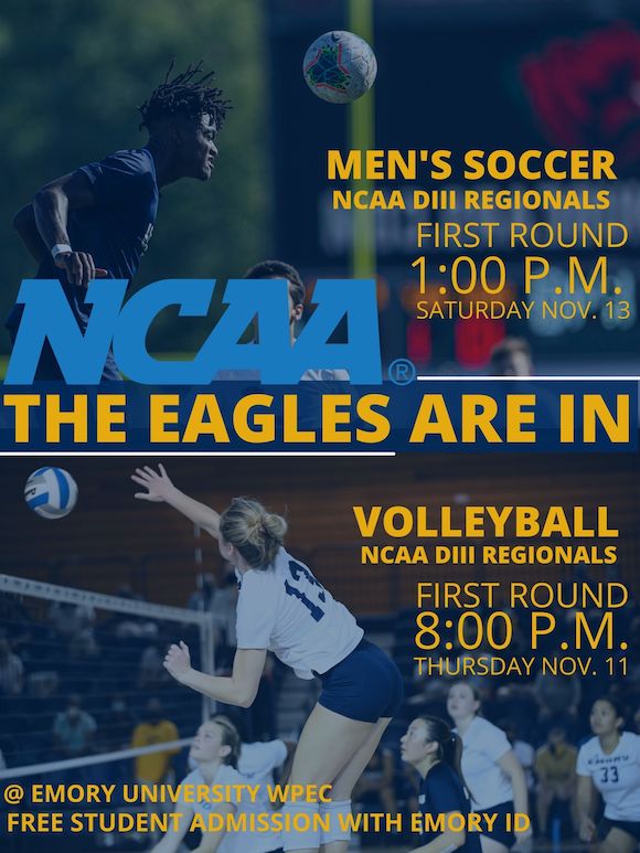 NCAA The Eagle Are In - Men's Soccer - Volleyball