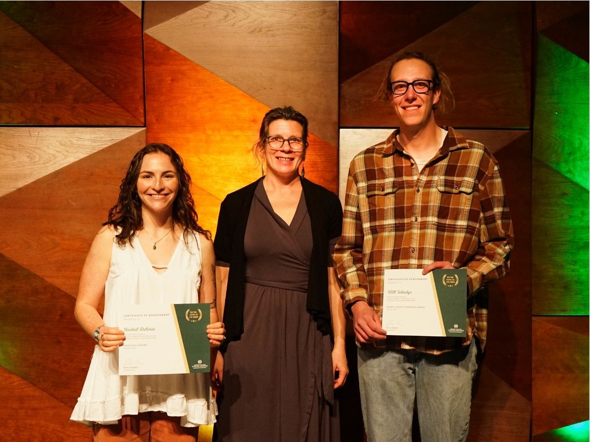 The Ecosystem Science and Sustainability winners pose for a photo