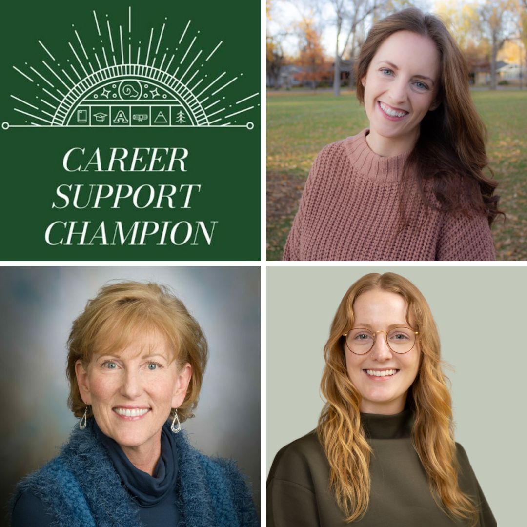 Photo collage with Kathryn Metzger, Kaye Holman, and Monica McQuail