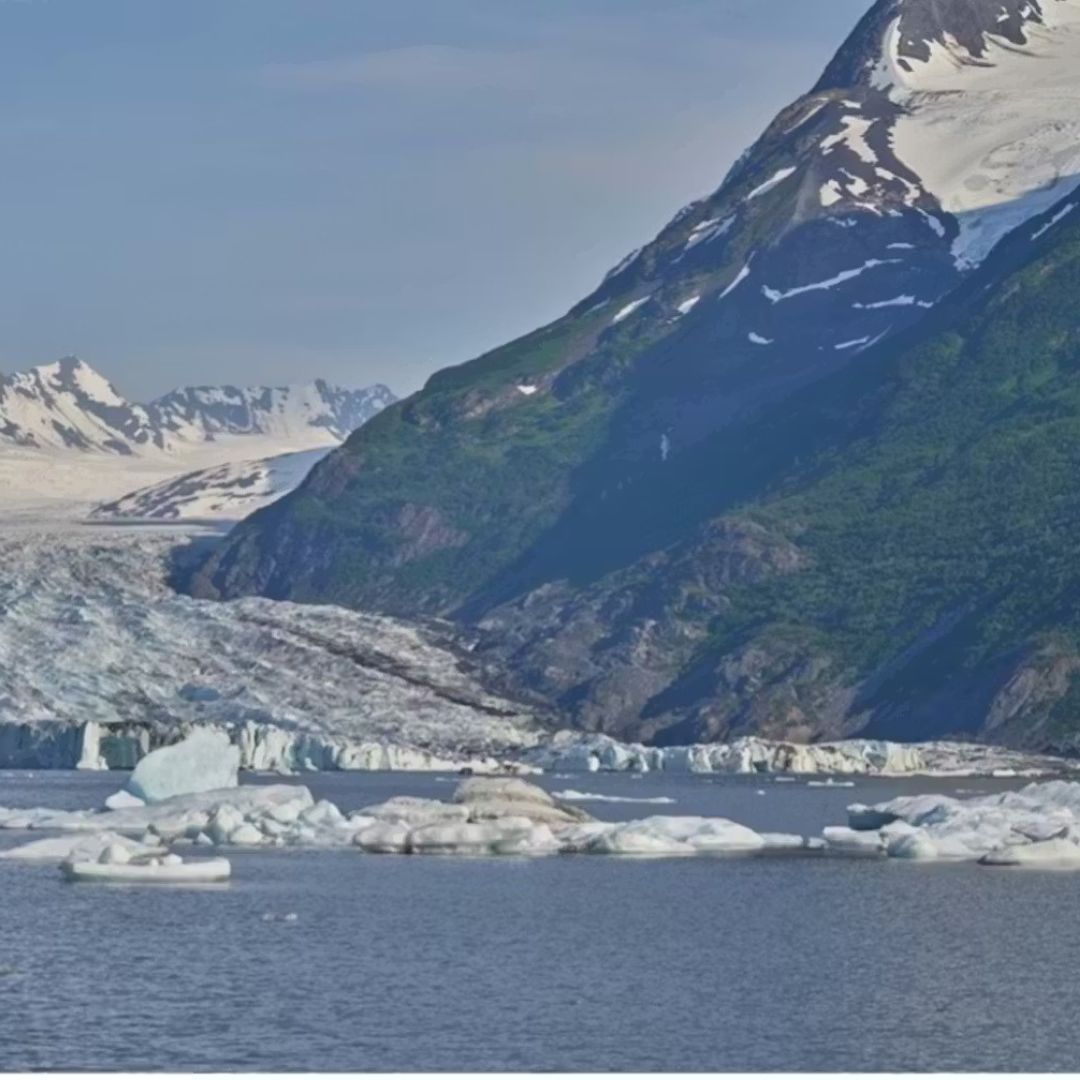 A glacier in Alaska. 